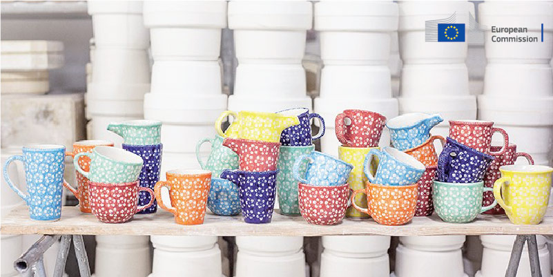 Pottery mugs 