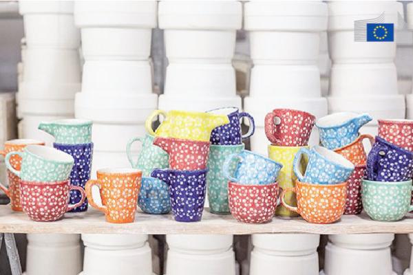 Pottery mugs 