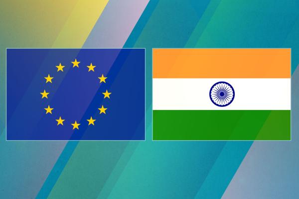 EU-India flags